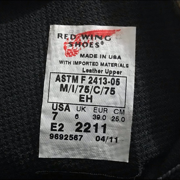 Red Wing Brown Work Boots Steel Toe Waterproof - Picture 6 of 6